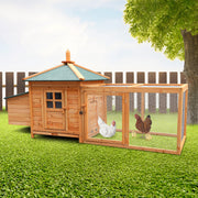 Furtastic Large Wooden Chicken Coop Rabbit Hutch Nesting Box Fir Wood V240-WCC-JOY-004-LHN