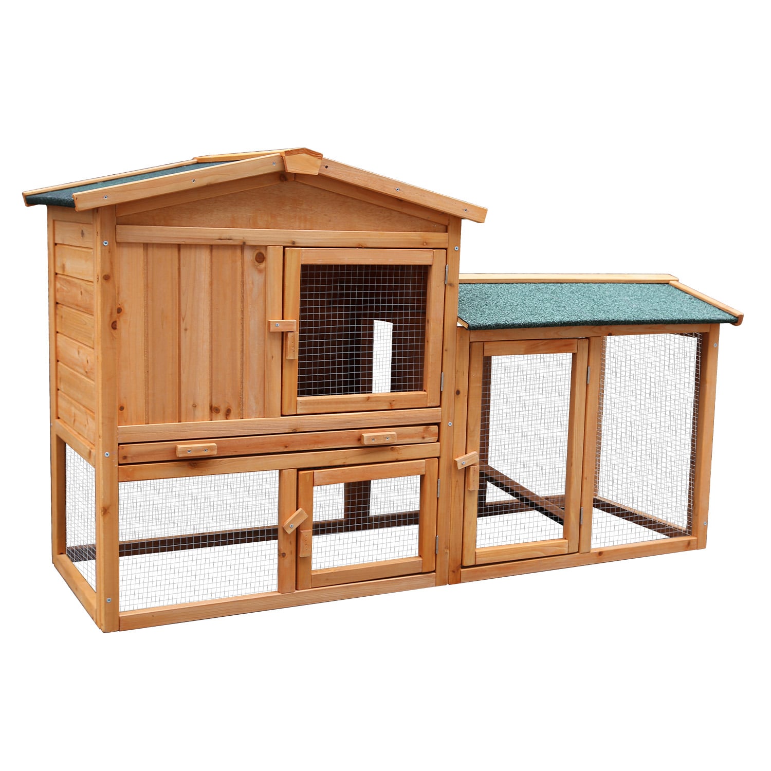 Furtastic Large Wooden Chicken Coop & Rabbit Hutch With Ramp V240-WCC-JOY-005-LHR