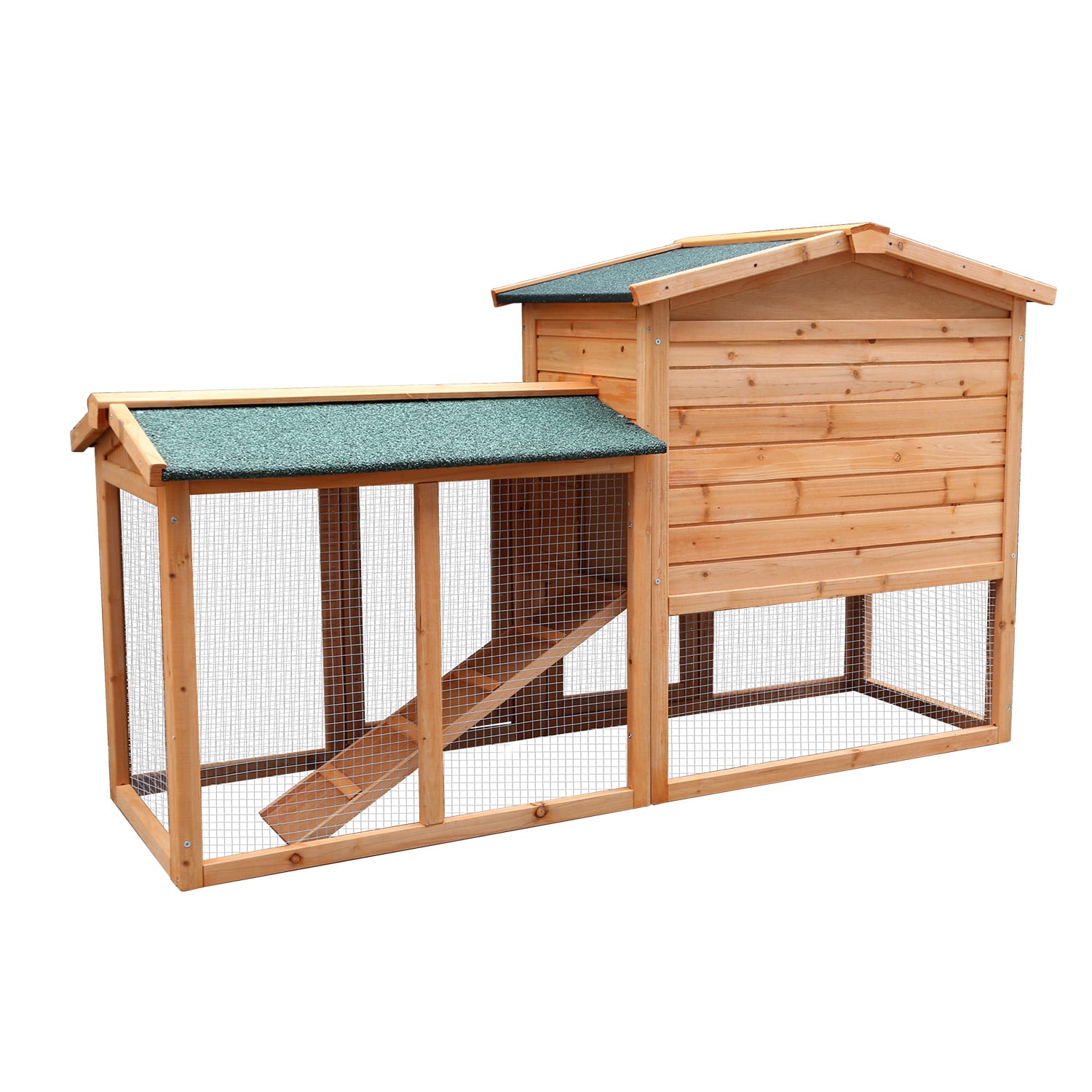 Furtastic Large Wooden Chicken Coop & Rabbit Hutch With Ramp V240-WCC-JOY-005-LHR