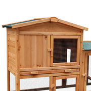 Furtastic Large Wooden Chicken Coop & Rabbit Hutch With Ramp V240-WCC-JOY-005-LHR