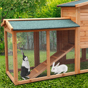 Furtastic Large Wooden Chicken Coop & Rabbit Hutch With Ramp V240-WCC-JOY-005-LHR