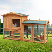 Furtastic Large Wooden Chicken Coop & Rabbit Hutch With Ramp V240-WCC-JOY-005-LHR