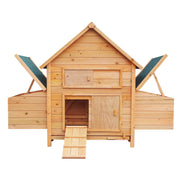 Furtastic Wooden Chicken Coop & Rabbit Hutch With Ramp Nesting Boxes V240-WCC-JOY-008-HBR