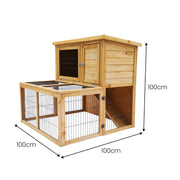 Furtastic 2-Storey Chicken Coop & Rabbit Hutch With Large Run V240-WCC-JOY-009-CSR