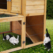 Furtastic 2-Storey Chicken Coop & Rabbit Hutch With Large Run V240-WCC-JOY-009-CSR