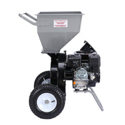 Ducar Wood Chipper Shredder Mulcher Garden 8hp Petrol Motor Upright Grinder - Silver V240-WCP-Z05-SLBK