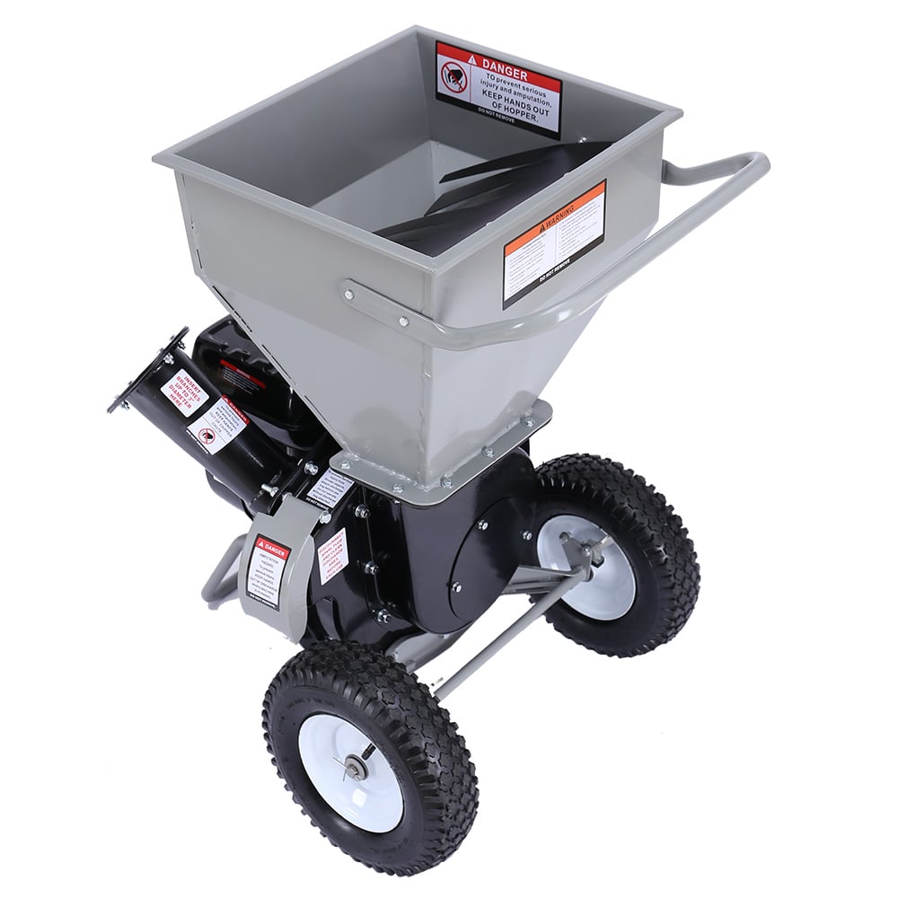 Ducar Wood Chipper Shredder Mulcher Garden 8hp Petrol Motor Upright Grinder - Silver V240-WCP-Z05-SLBK