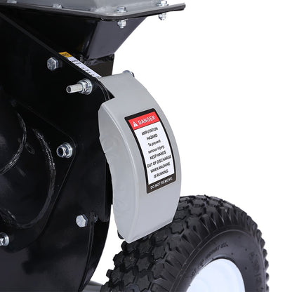 Ducar Wood Chipper Shredder Mulcher Garden 8hp Petrol Motor Upright Grinder - Silver V240-WCP-Z05-SLBK