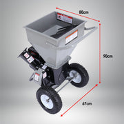 Ducar Wood Chipper Shredder Mulcher Garden 8hp Petrol Motor Upright Grinder - Silver V240-WCP-Z05-SLBK