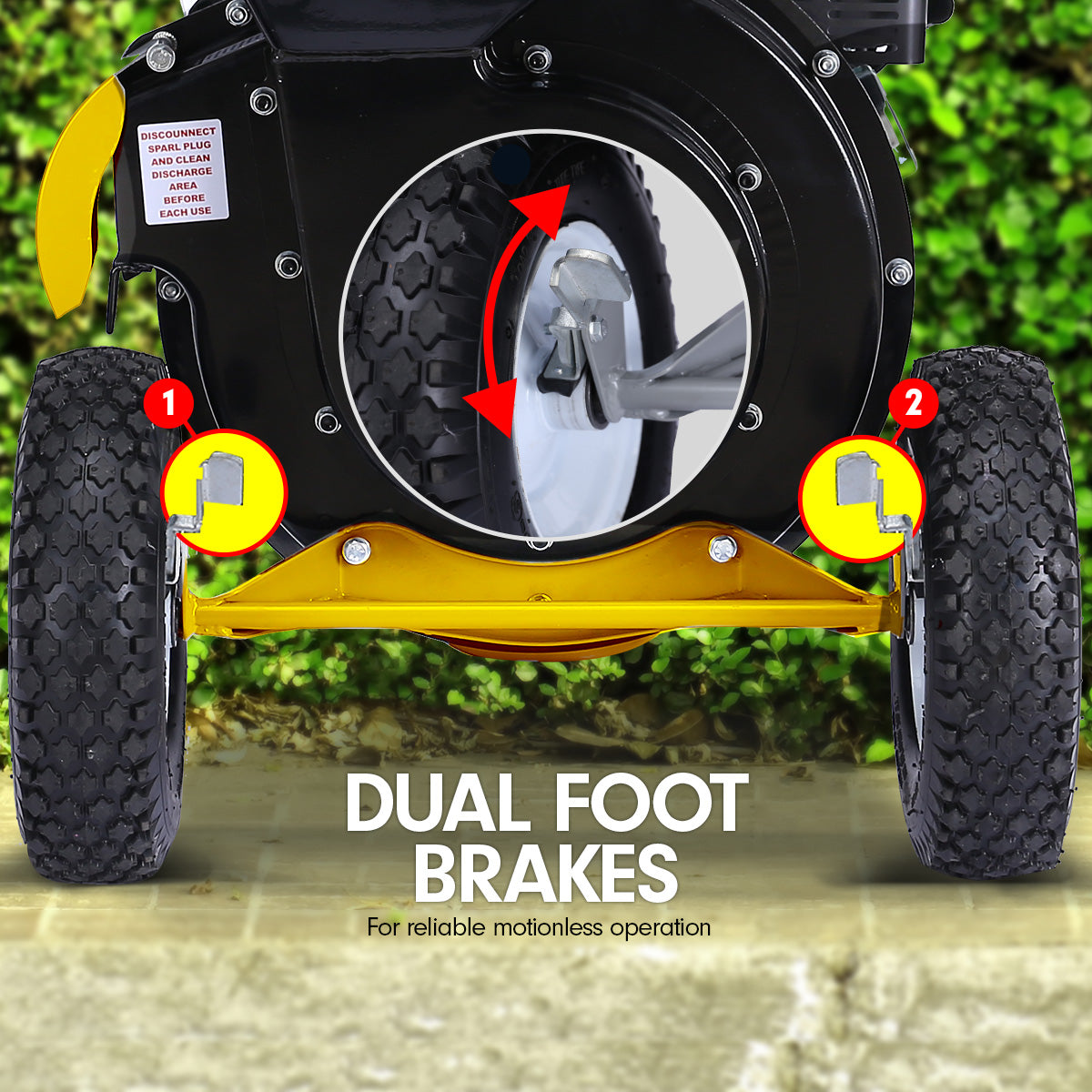 Ducar Wood Chipper Shredder Mulcher Garden 8hp Petrol Motor Upright Grinder - Yellow V240-WCP-Z05-YLBK