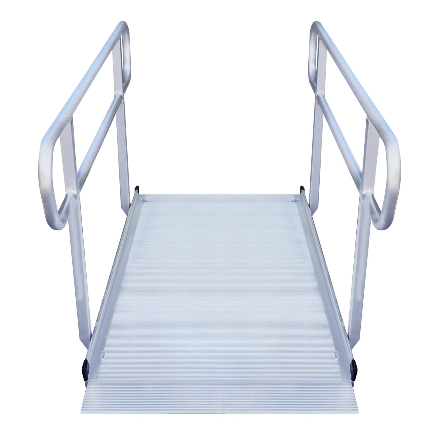 Kartrite 6ft Portable Aluminium Mobility Threshold Access Wheelchair Ramp w/ Handrails V240-WCR-01H-6FT-HND