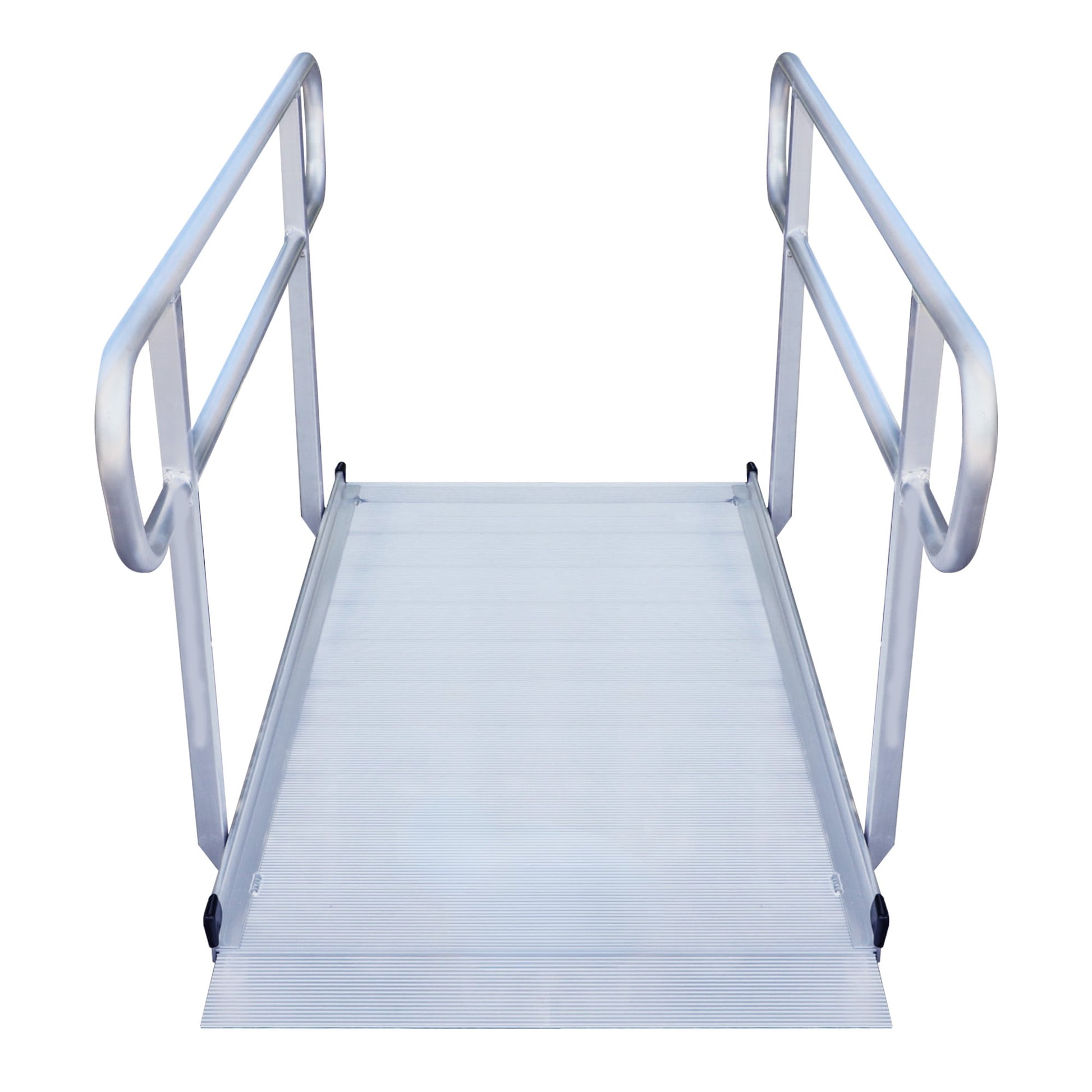 Kartrite 6ft Portable Aluminium Mobility Threshold Access Wheelchair Ramp w/ Handrails V240-WCR-01H-6FT-HND