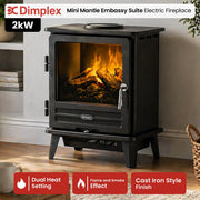 Dimplex 2kW Willowbrook Opti Myst Portable Electric Stove Flame and Smoke Effect V240-WLB20-AU
