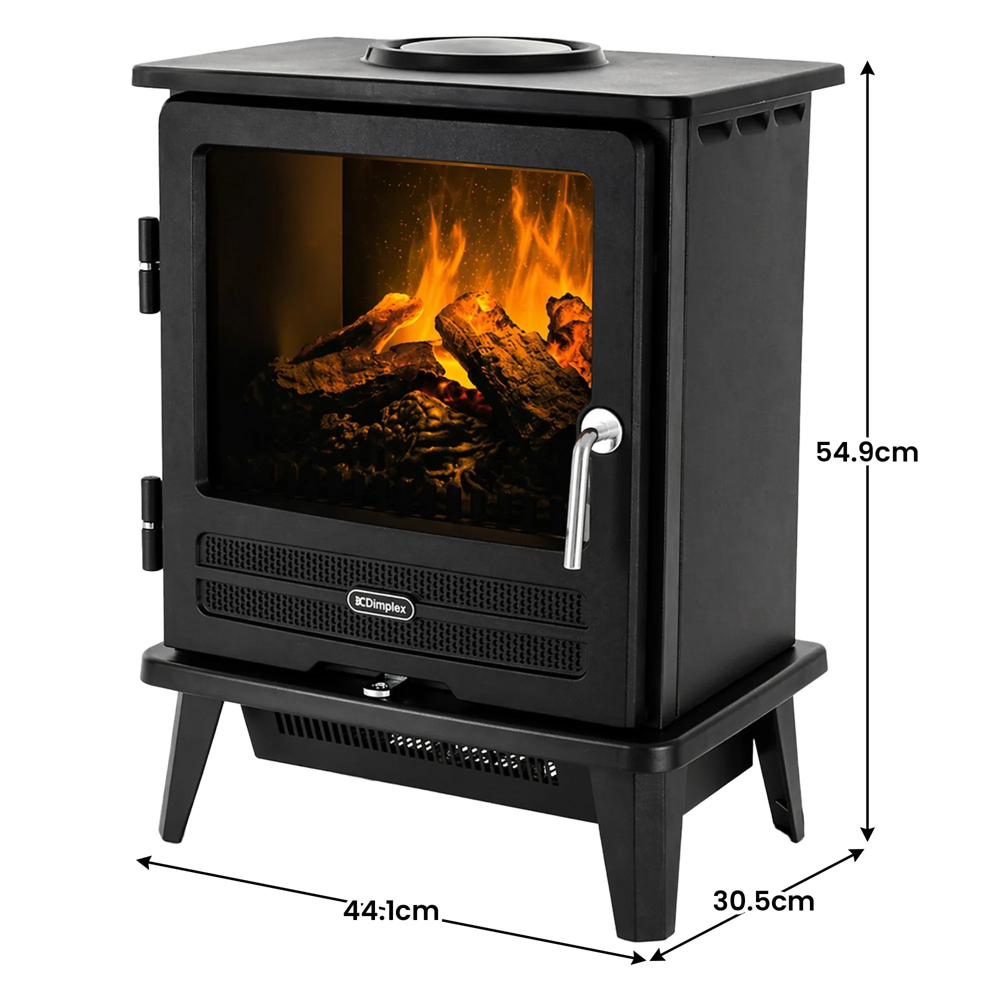 Dimplex 2kW Willowbrook Opti Myst Portable Electric Stove Flame and Smoke Effect V240-WLB20-AU