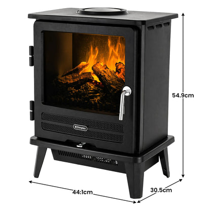 Dimplex 2kW Willowbrook Opti Myst Portable Electric Stove Flame and Smoke Effect V240-WLB20-AU