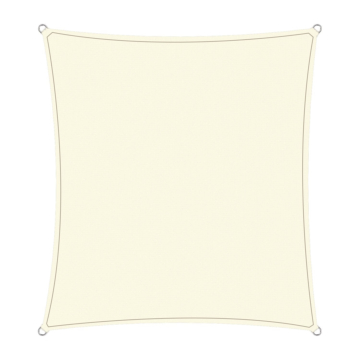 Wallaroo Waterproof Outdoor Shade Sail Sun Cloth Square 2.5x2.5M V240-WPSS-25X25-160