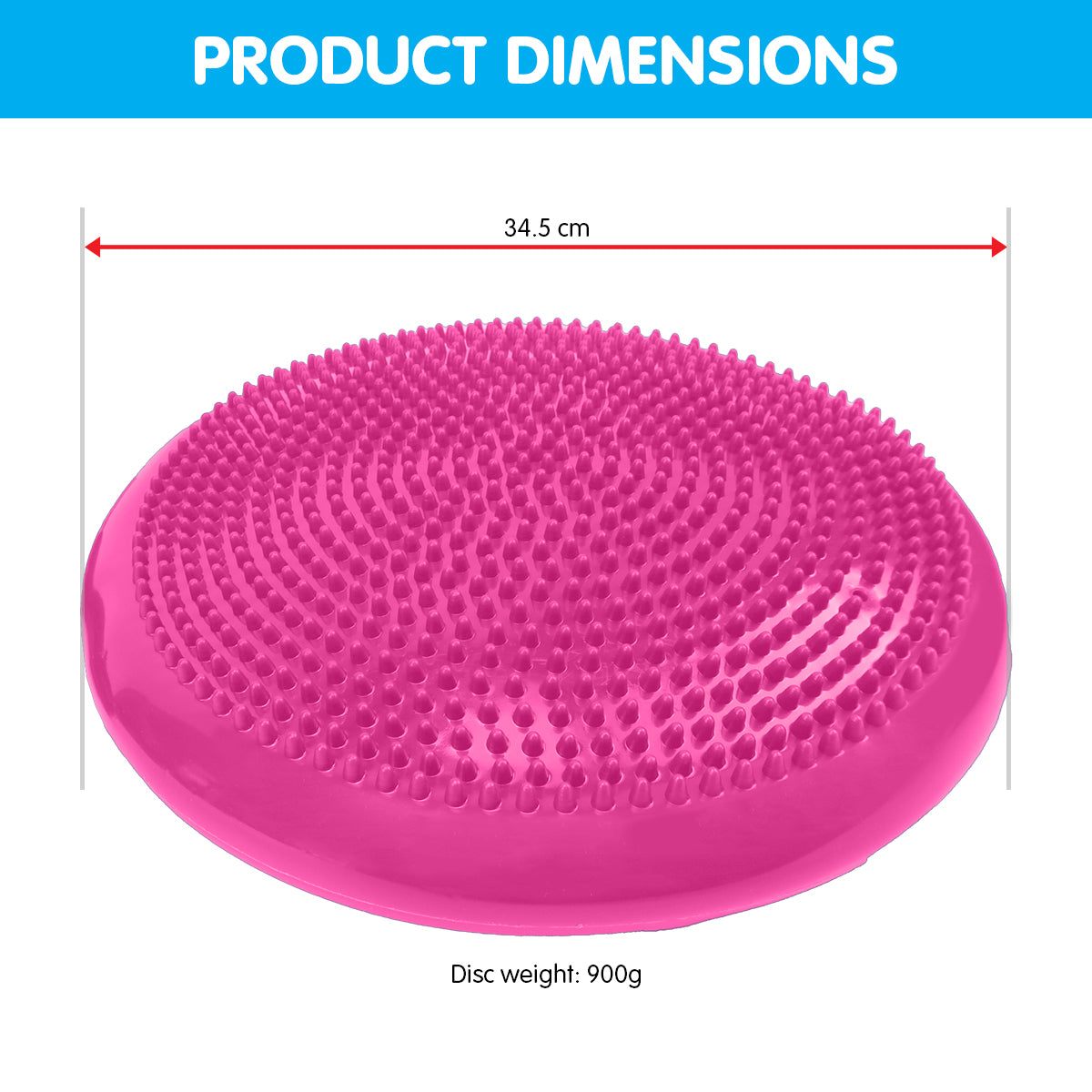 Powertrain Yoga Stability Disc Home Gym Pilates Balance Trainer - Pink V240-YGA-DSC-PK
