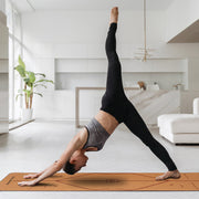 Powertrain Cork Yoga Mat with Carry Straps Home Gym Pilates - Body Line V240-YM-CRK-LPT