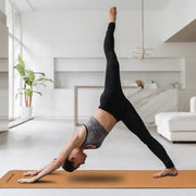 Powertrain Cork Yoga Mat with Carry Straps Home Gym Pilates - Plain V240-YM-CRK-NPT