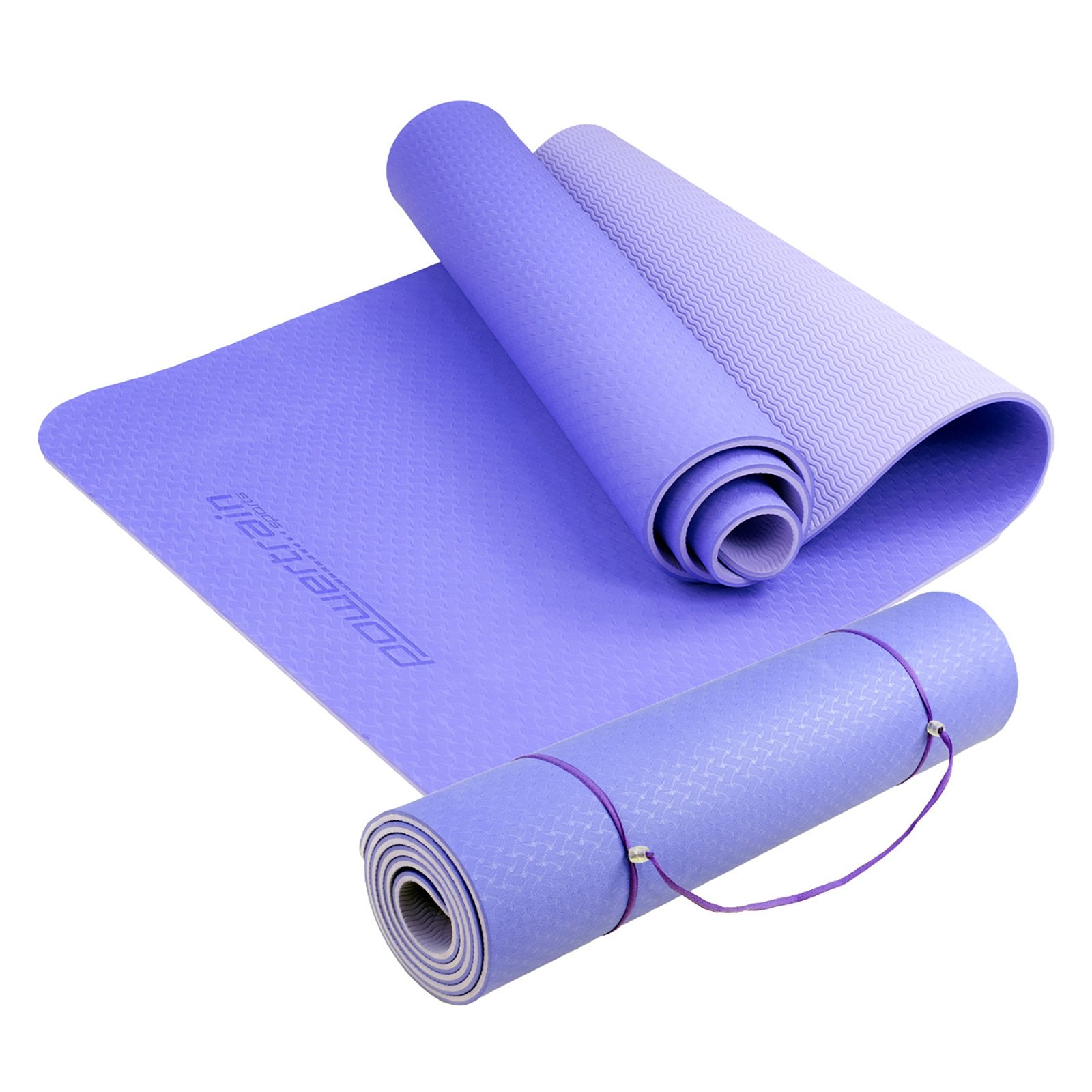 Powertrain TPE Yoga Exercise Mat Home Gym Pilates Fitness 8mm Thick in Light Purple V240-YM-TPE-DHG-BU
