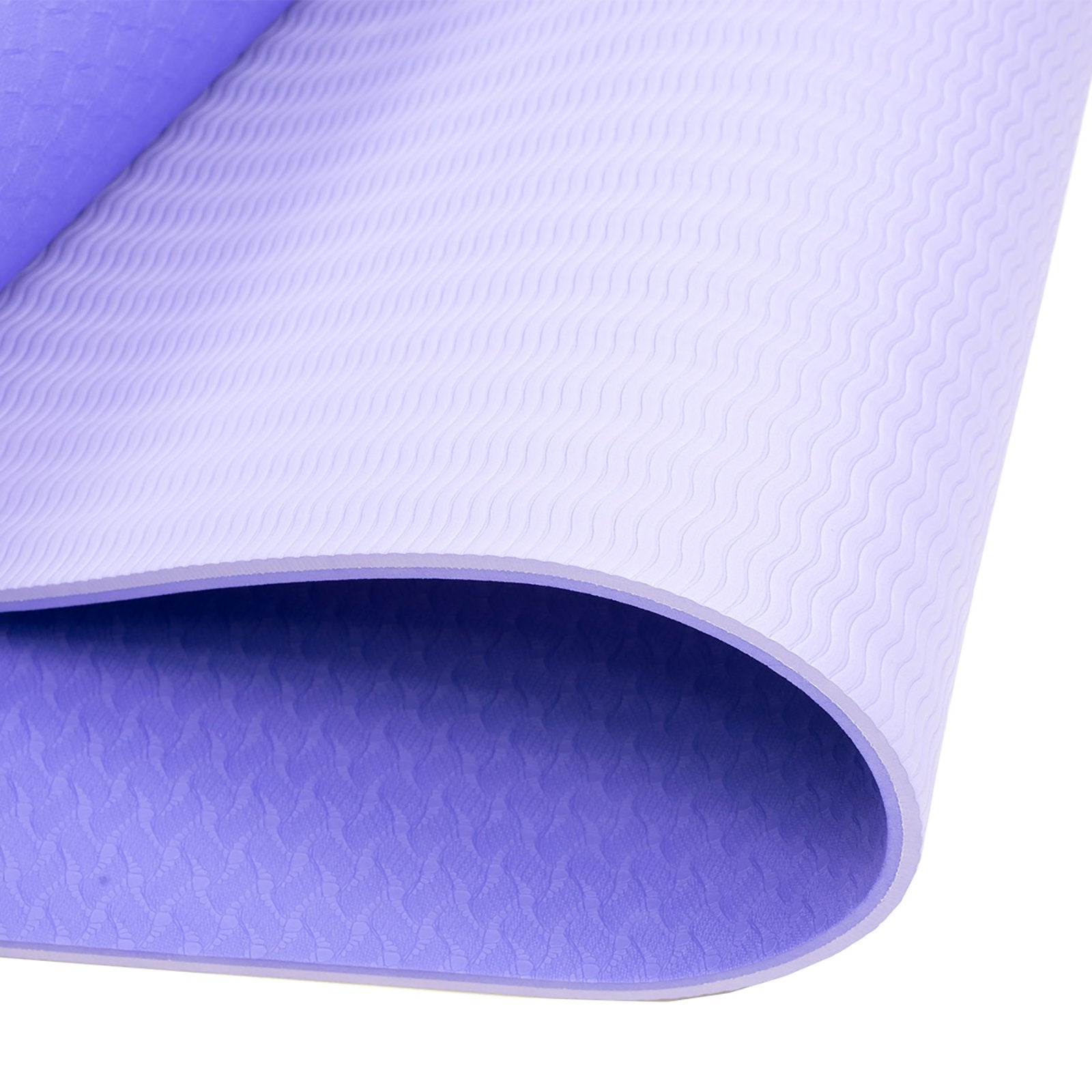 Powertrain TPE Yoga Exercise Mat Home Gym Pilates Fitness 8mm Thick in Light Purple V240-YM-TPE-DHG-BU
