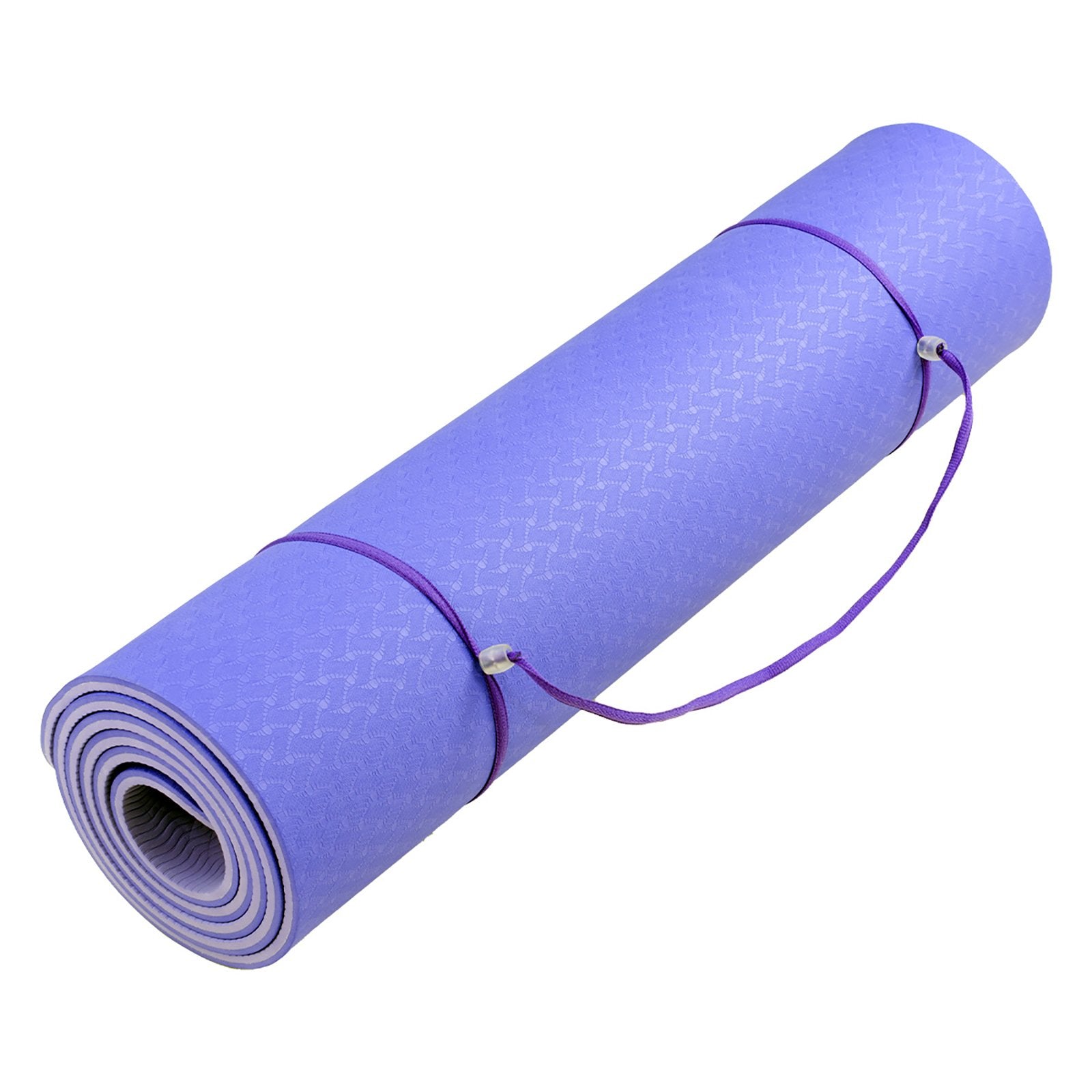 Powertrain TPE Yoga Exercise Mat Home Gym Pilates Fitness 8mm Thick in Light Purple V240-YM-TPE-DHG-BU