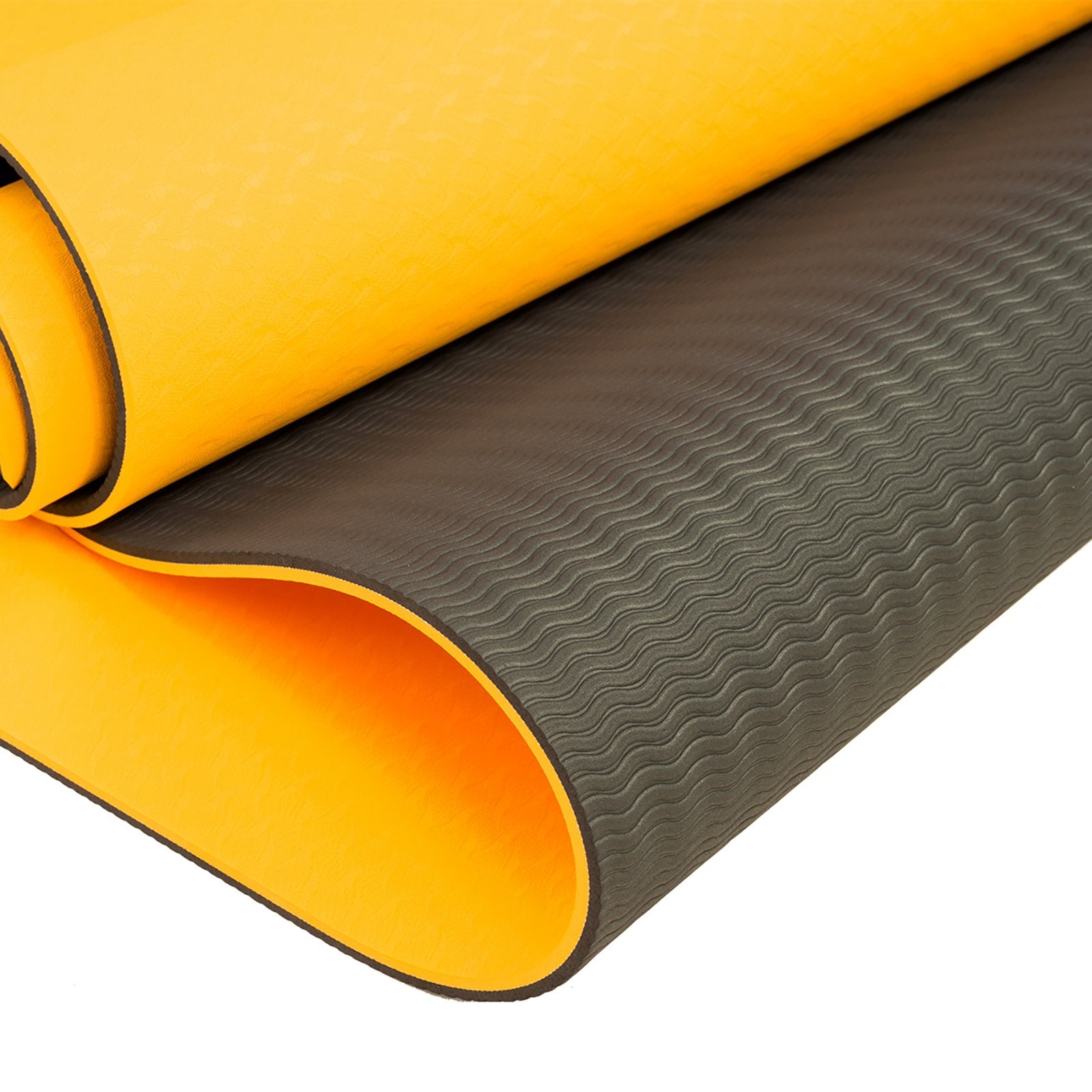 Powertrain TPE Yoga Exercise Mat Home Gym Pilates Fitness 8mm Thick in Orange V240-YM-TPE-DHG-OR