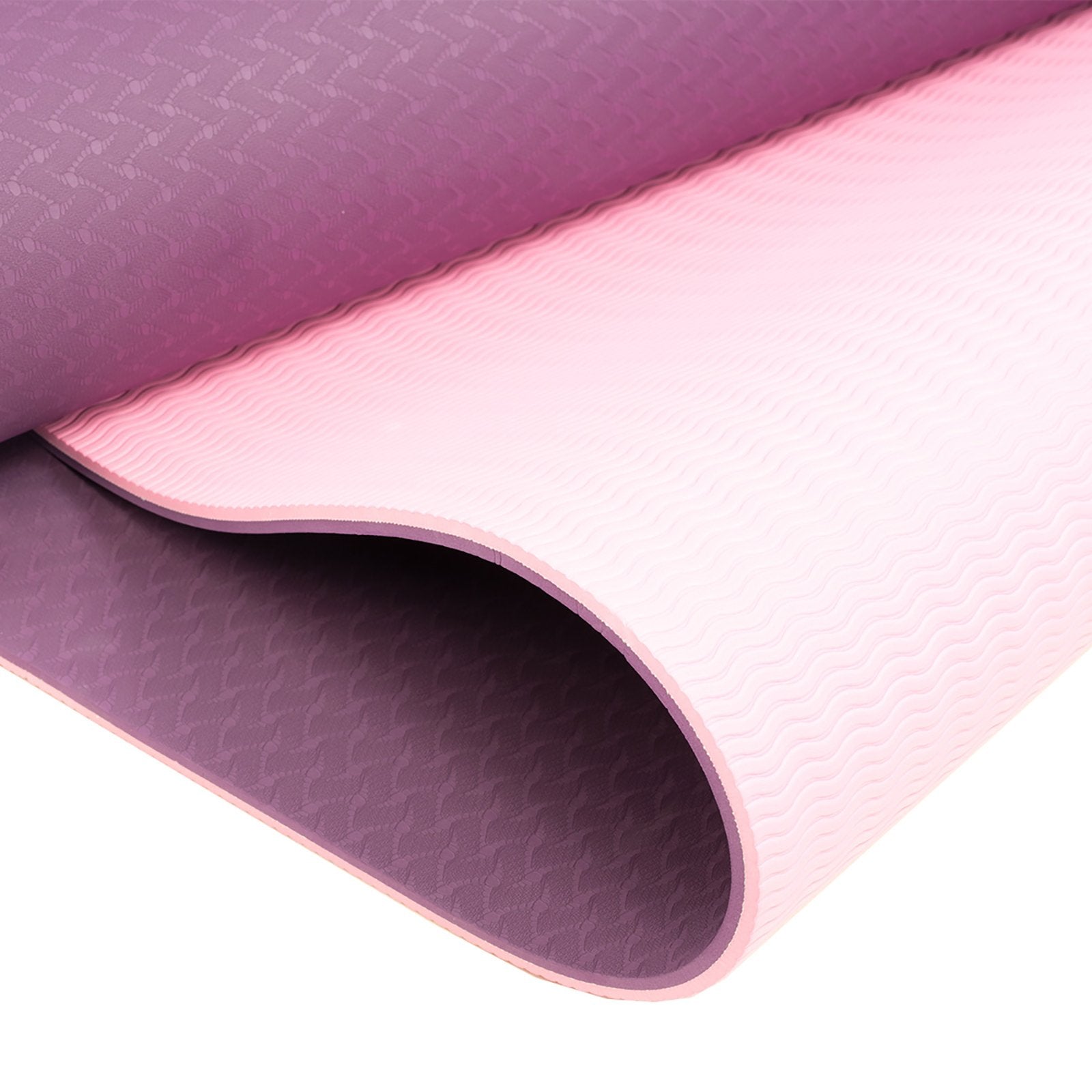 Powertrain TPE Yoga Exercise Mat Home Gym Pilates Fitness 8mm Thick in Dark Purple V240-YM-TPE-DHG-PU
