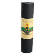 Powertrain Eco-friendly Dual Layer 6mm Yoga Mat | Midnight | Non-slip Surface And Carry Strap For Ultimate V240-YM-TPE-SC-BK