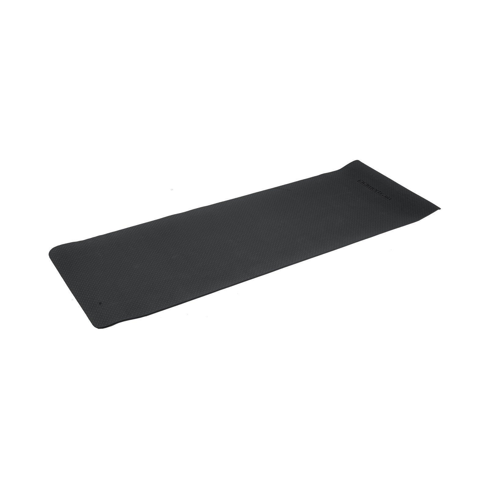 Powertrain Eco-friendly Dual Layer 6mm Yoga Mat | Midnight | Non-slip Surface And Carry Strap For Ultimate V240-YM-TPE-SC-BK