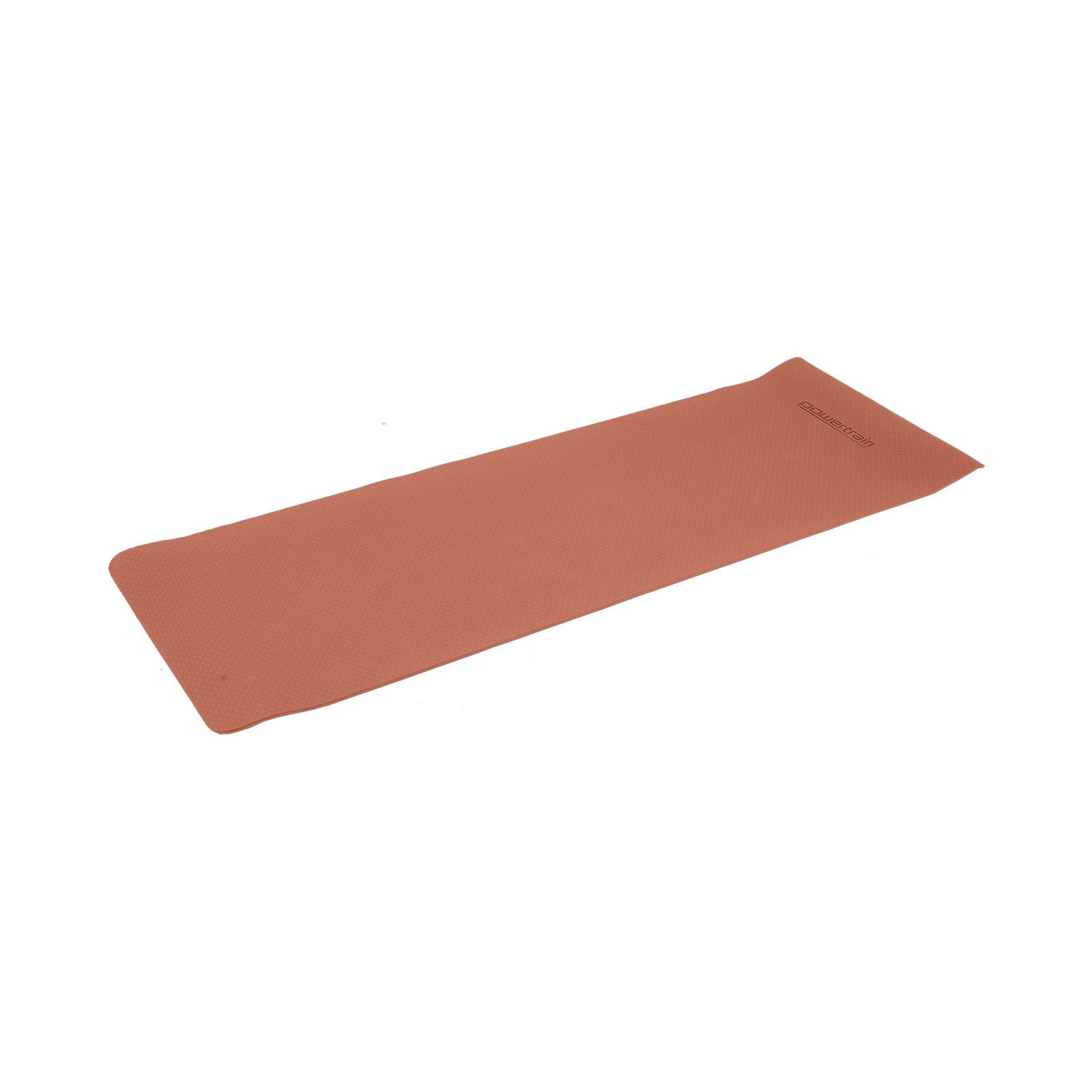 Powertrain Dual Layer 6mm Yoga Mat | Peach | Non-slip Surface And Carry Strap For Ultimate Comfort And V240-YM-TPE-SC-PK
