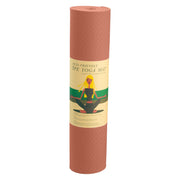 Powertrain Dual Layer 6mm Yoga Mat | Peach | Non-slip Surface And Carry Strap For Ultimate Comfort And V240-YM-TPE-SC-PK