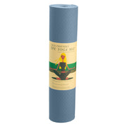 Powertrain Dual Layer 6mm Yoga Mat | Sky Blue | Non-slip Surface And Carry Strap For Ultimate Comfort And V240-YM-TPE-SC-SBU