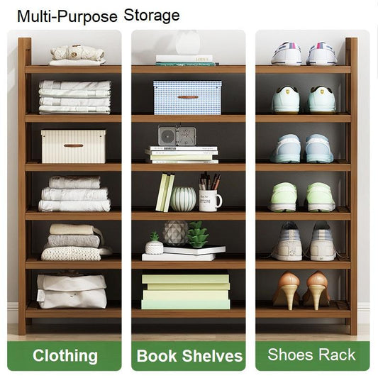 8 Tier Tower Bamboo Wooden Shoe Rack Corner Shelf Stand Storage Organizer V255-0408-08