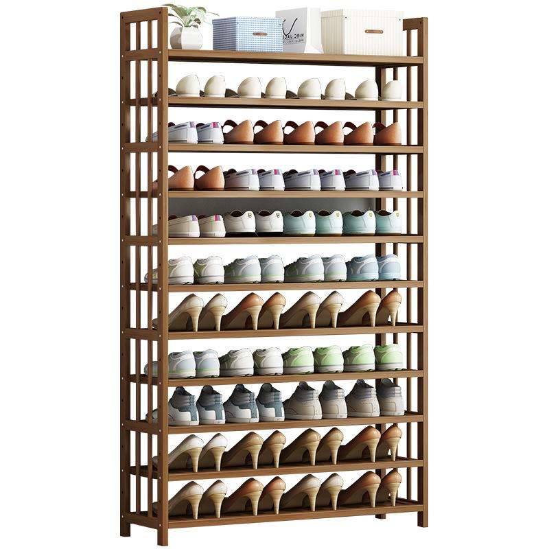 8 Tier Tower Bamboo Wooden Shoe Rack Corner Shelf Stand Storage Organizer V255-0408-08