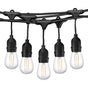 15M Plug Festoon String Lights Kits Globe Outdoor Christmas Party Garden V255-15B15M-PLUG