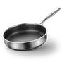 304 Stainless Steel Frying Pan Non-Stick Cooking Frypan Cookware 28cm Honeycomb Double Sided without lid V255-304-28CM-PAN-2SIDE