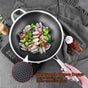 316 Stainless Steel 34cm Non-Stick Stir Fry Cooking Kitchen Wok Pan without Lid Honeycomb Double Sided V255-316-34-NO-LID