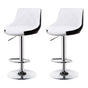 Bar Stools Kitchen Bar Stool Leather Barstools Swivel Gas Lift Counter Chairs x2 BS8403 White V255-8403-WHITE