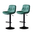 SERENITa Bar Stools Kitchen Bar Stool Leather Barstools Swivel Gas Lift Counter Chairs BS8406 Green V255-8406_GREEN