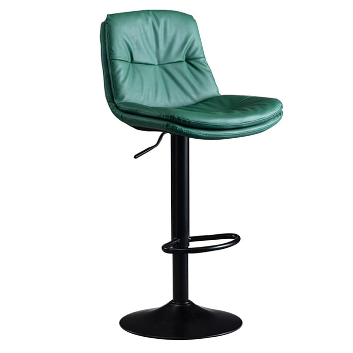 SERENITa Bar Stools Kitchen Bar Stool Leather Barstools Swivel Gas Lift Counter Chairs BS8406 Green V255-8406_GREEN