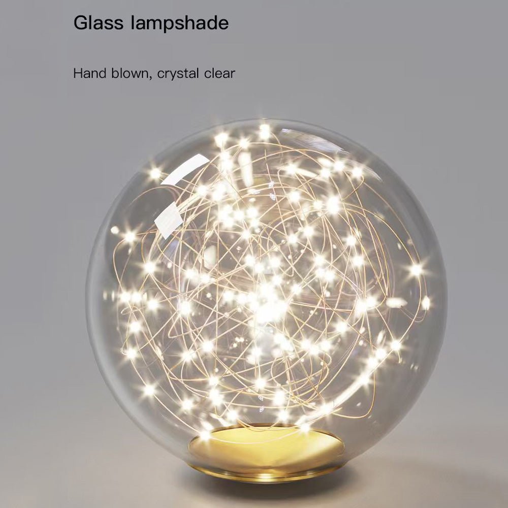 Luxury Hand Blown Glass LED Pendant Light 100cm Adjustable 3 Color Dimmable Remote Control for Dining Bar V255-A037-GOLD