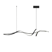 BAMDECOR A36 Modern LED Linear Chandeliers Pendant Lights with Dimmable LED and Adjustable Hanging Length V255-A36-L140