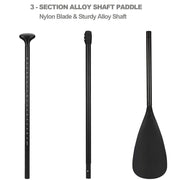 Alloy Adjustable 2-part SUP Paddle Stand Up Paddle Board Edge Guard 160-215cm Double V255-ALLOYPADDLE-DOUBLE