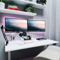 AMZ Electric Height Adjustable Standing Desk 120x60cm Sit Stand Desk Top for Home Office (White Frame + White V255-AMZ-120-DM-WHITE