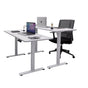 AMZ Electric Height Adjustable Standing Desk 160x80cm Sit Stand Desk Top for Home Office (White Frame + White V255-AMZ-160-DM-WHITE