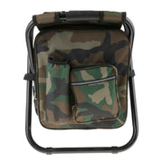 Portable Folding Backpack Chair Camping Stool Cooler Bag Rucksack Beach Fishing 150kg load Green V255-BACKPACKCHAIR-GR