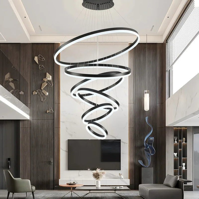 BAMDECOR A18815 Nordic Home Decor Dining Room Pendant lamp lights Ceiling Lamp Hanging Light Chandelier Lamps V255-BAM-18815/6-BLK