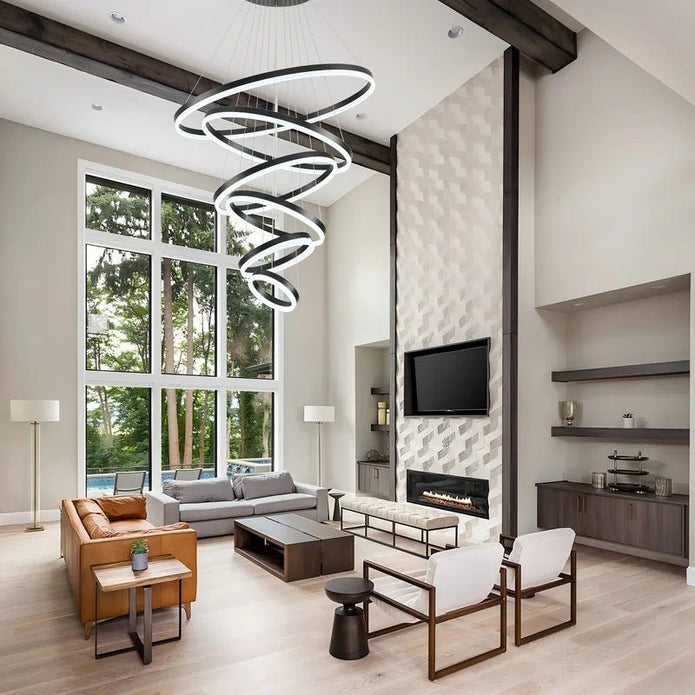 BAMDECOR A18815 Nordic Home Decor Dining Room Pendant lamp lights Ceiling Lamp Hanging Light Chandelier Lamps V255-BAM-18815/6-BLK