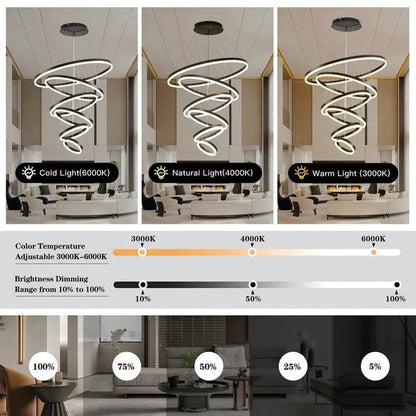 BAMDECOR A18815 Nordic Home Decor Dining Room Pendant lamp lights Ceiling Lamp Hanging Light Chandelier Lamps V255-BAM-18815/6-BLK